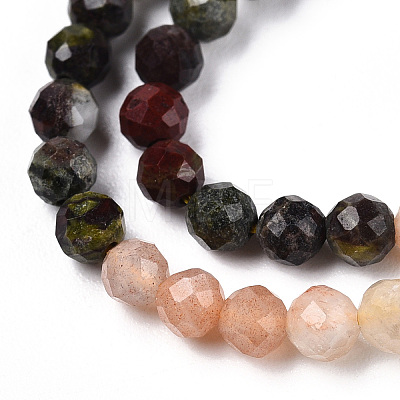 Natural & Synthetic Mixed Gemstone Beads Strands G-D080-A01-01-17-1