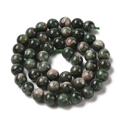 Natural Green Quartz Round Beads Strands G-Q171-D02-02-1