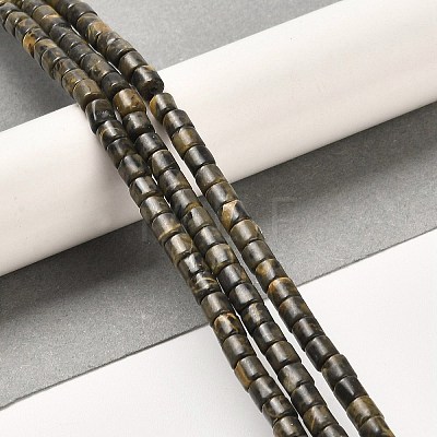 Natural Bamboo Leaf Stone Beads Strands G-F765-F05-01-1