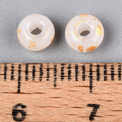 3/0 Baking Paint Glass Beads GLAA-G118-02J-1