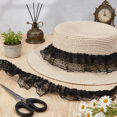1Pc Organza Flower Lace Ribbon OCOR-NB0002-85B-1