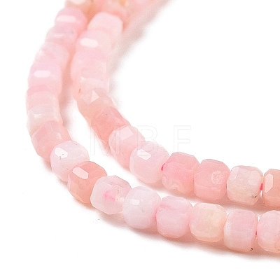 Natural Pink Opal Beads Strands G-C009-B18-1