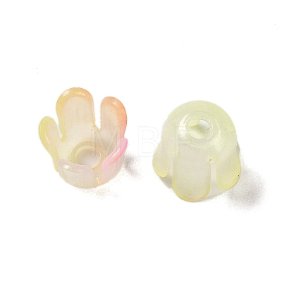 Transparent Acrylic Beads Caps OACR-B022-01F-1