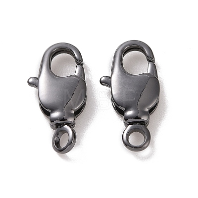 Rack Plating Brass Swivel Lobster Claw Clasps X-KK-K238-39B-L-1