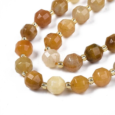 Natural Topaz Jade Beads Strands G-N326-100-03-1