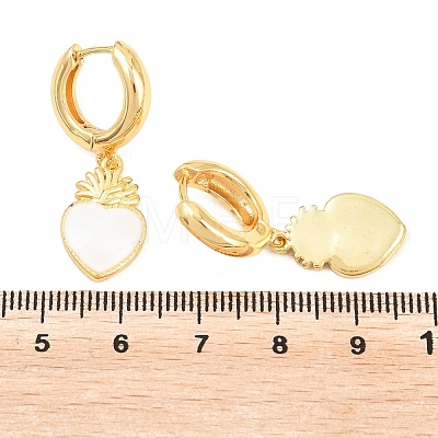 Valentine's Day Brass Hoop Earrings EJEW-Z164-11G-01-1