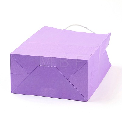 Pure Color Kraft Paper Bags AJEW-G020-C-09-1