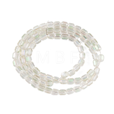 Electroplate Glass Beads Strands EGLA-D031-01R-1