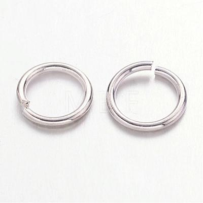 Platinum Color Brass Open Jump Rings X-JRC8mm-NF-1