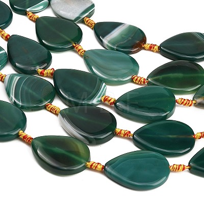 Natural Banded Agate/Striped Agate Beads Strands GG-CBAE0EB-01A-01-1