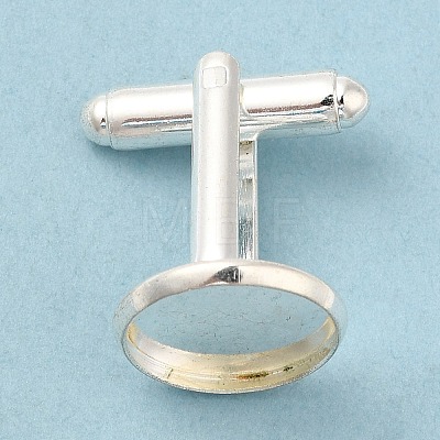 Flat Round Brass Cuff Settings LS-KK-XCP0001-72S-1