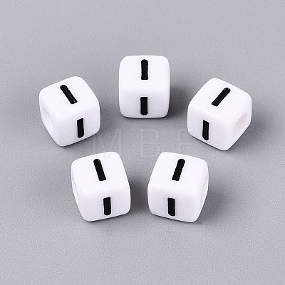 Opaque Acrylic Beads SACR-N020-04A-I-1