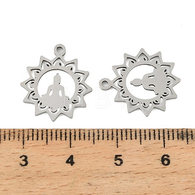 201 Stainless Steel Pendants STAS-Z195-02P-01-1