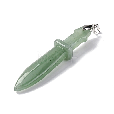 Natural Green Aventurine Big Pendants G-K338-41P-08-1