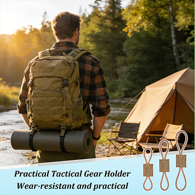 24Pcs 3 Styles Nylon with Rubber Tactical Gear Holder Clip FIND-FG0005-61A-1
