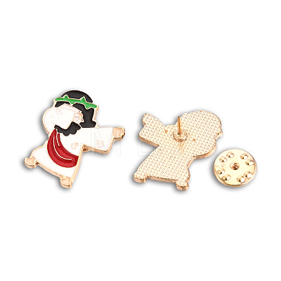 Human Shape Enamel Pin JEWB-N007-205-1