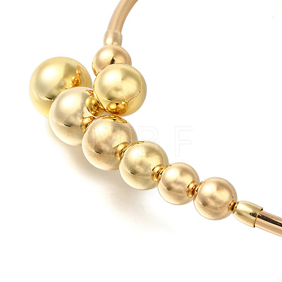 Alloy Round Ball Cuff Choker Necklaces for Women NJEW-L183-001G-1