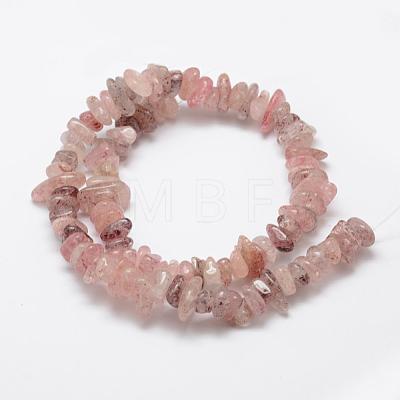 Natural Strawberry Quartz Beads Strands G-F521-16-1