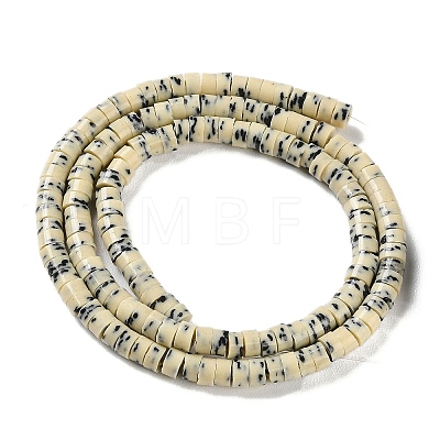 Imitation Dalmatian Handmade Porcelain Beads Strands PORC-H011-04-1