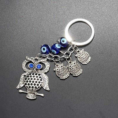 Metal Owl Keychains PW-WG14111-01-1