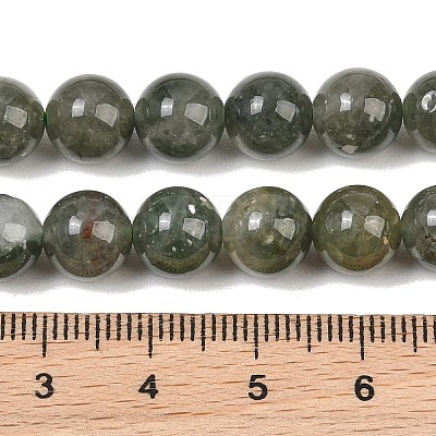 Natural Green Rutilated Quartz Beads Strands GG-CBAC4F6-B01-8mm-C-1