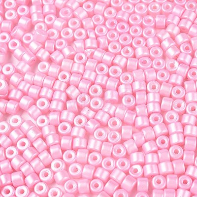 Baking Paint Pearlized Glass Seed Beads SEED-T008-03H-1