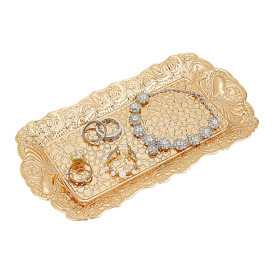 Rectangle Brass Jewelry Plate AJEW-WH0326-30G-1
