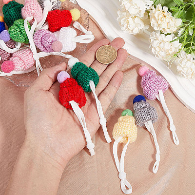 Mini Woolen Yarn Pet Hats AJEW-WH0314-344-1