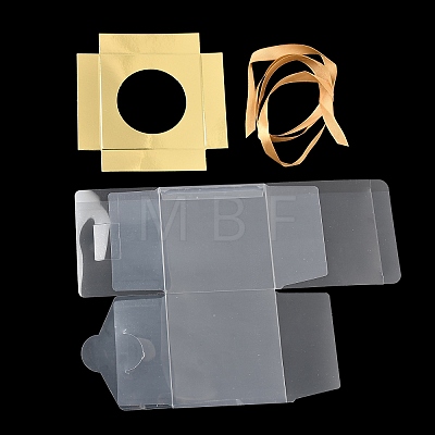 Transparent PET Cupcake Packing Boxes with Paper Base PL-CBA0AB9-01B-1