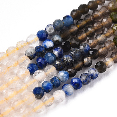 Natural Mixed Gemstone Beads Strands G-D080-A01-03-10-1