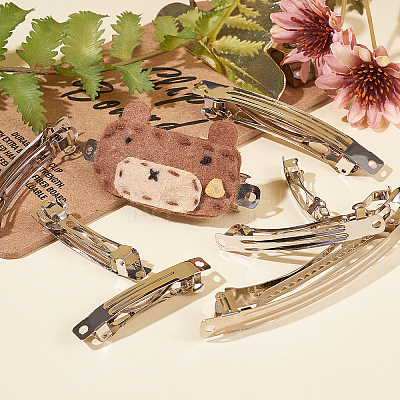 Iron Hair Barrette Findings IFIN-PH0024-37P-1