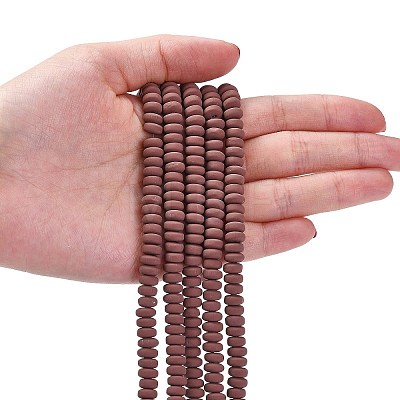 Handmade Polymer Clay Beads Strands LS-CLAY-N008-008-125-1