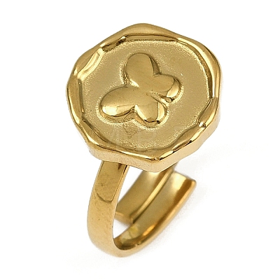 Golden 304 Stainless Steel Finger Rings RJEW-H254-08A-G-1