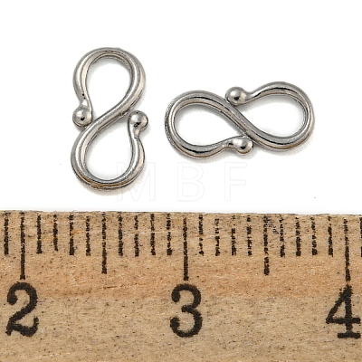 Non-Tarnish 304 Stainless Steel S-Hook Clasps STAS-U007-20A-P-1