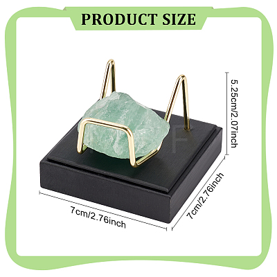 Square PU Leather Mineral Crystal Display Stands AJEW-WH0342-65B-1