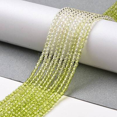 Transparent Gradient Color Glass Beads Strands GLAA-G101-2mm-13-1