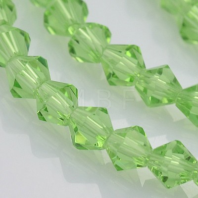 Faceted Bicone Glass Beads Strands X-EGLA-P017-4mm-01-1
