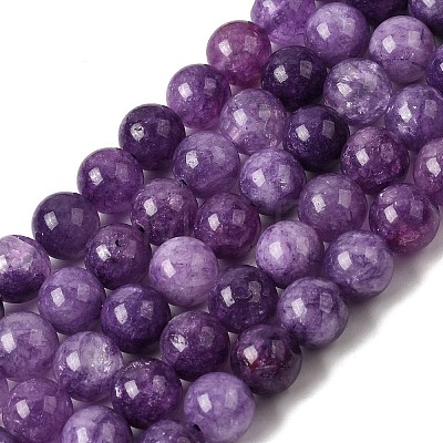 Natural White Jade Beads Strands G-H348-8mm-05-1