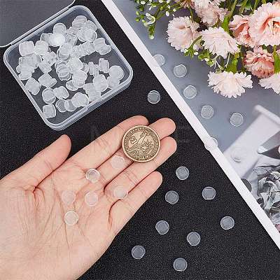 SOFPLATE 120Pcs Comfort Silicone Earring Pads KY-SP0001-04-1