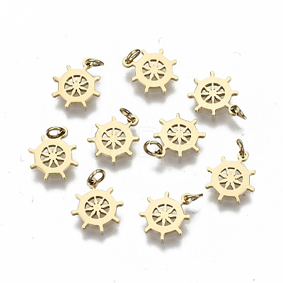 304 Stainless Steel Charms STAS-S116-055G-1
