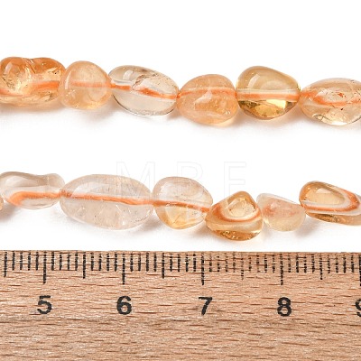 Natural Citrine Beads Strands G-F575-12-1