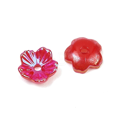UV Plating Opaque Acrylic Bead Cap OACR-K001-45B-1