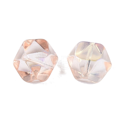 Electroplate Transparent Glass Beads EGLA-Q140-01-A05-1