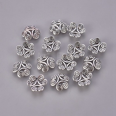 Tibetan Style Bead Caps EA483Y-NF-1