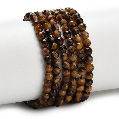 Natural Tiger Eye Beads Strands G-L642-F01-4mm-1