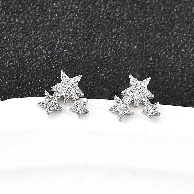 304 Stainless Steel Stud Earrings EJEW-H161-01P-B-1