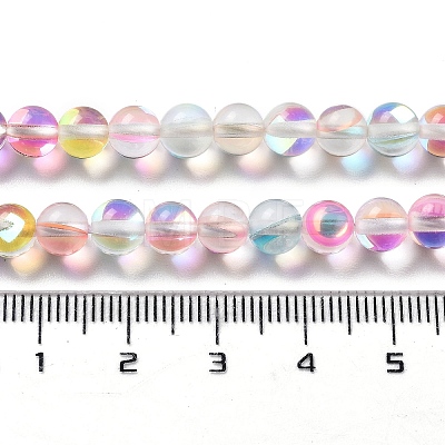 Synthetic Moonstone Beads Strands G-P528-J01-07-1