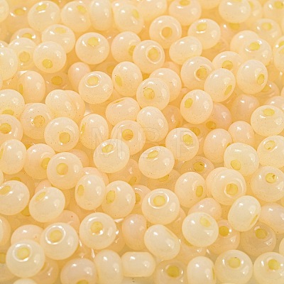 Imitation Jade Glass Seed Beads SEED-Z001-A-A13-1