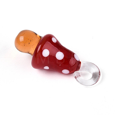 Handmade Lampwork Pendants LAMP-T025-05E-1