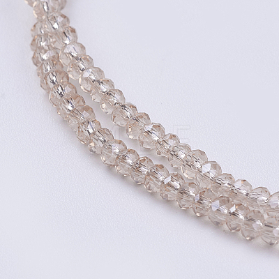 Transparent Glass Beads Strands X-GLAA-F079-B02-1